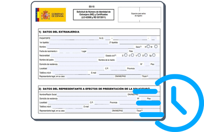 Document pour obtenir le NIE