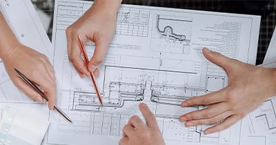 Plan d'un architecte